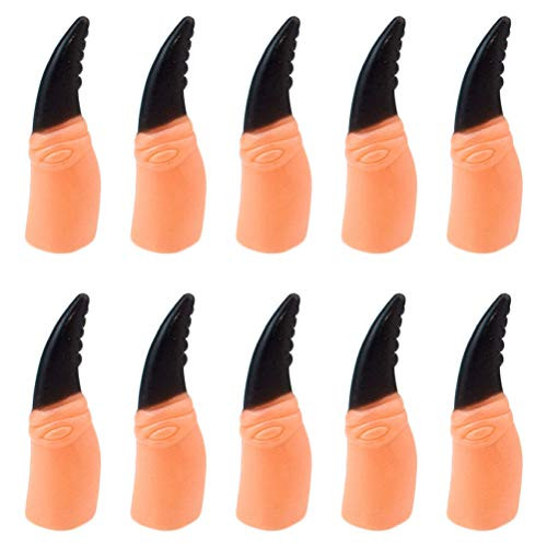 Abaodam Halloween Decorative Witch Fingernail Claws Practical Finger Nails Trick Props for Cosplay Costume Party