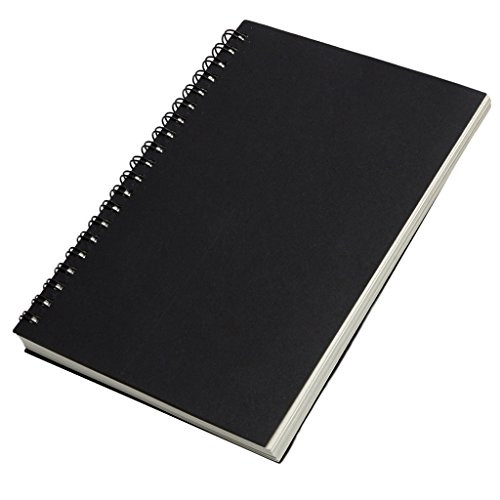 Elat Park Retro Spiral Coil Notebook Sketchbook Diary Journal Student Note Pad Book Memo