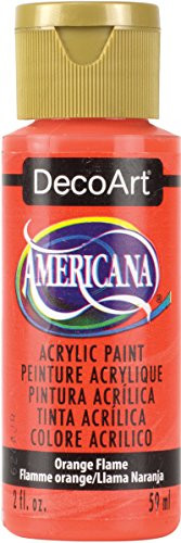 DecoArt Americana Acrylic Paint- 2-Ounce- Orange Flame