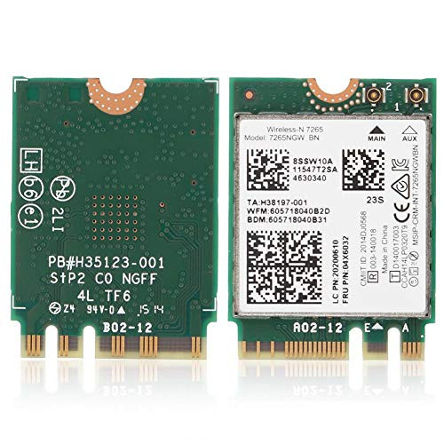 ASHATA Wireless Network Card-High Speed 150Mbps Bluetooth 4.0 Network Card for Intel Intel 7265BN-2.4G Wireless 802.11BGN Mini PCI-E Network Card for Windows 7/8 ASHATA Wireless Network Card-High Speed 150Mbps Bluetooth 4.0 Network Card for Intel Intel 7265BN-2.4G Wireless 802.11BGN Mini PCI-E Network Card for Windows 7/8