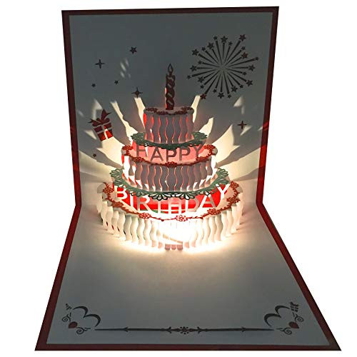 3D Pop Up Birthday Cards-Warming LED Light Birthday Cake Music Happy Birthday Card Postcards Pop Up Greeting Cards Laser Cut Happy Birthday Cards Best for Mom-Wife-Sister- Boy-Girl-Friends 1 Pack 3D Pop Up Birthday Cards-Warming LED Light Birthday Cake Music Happy Birthday Card Postcards Pop Up Greeting Cards Laser Cut Happy Birthday Cards Best for Mom-Wife-Sister- Boy-Girl-Friends 1 Pack