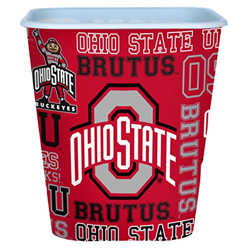 Boelter Brands NCAA Ohio State Buckeyes Snack Bucket - Red- 7inch Boelter Brands NCAA Ohio State Buckeyes Snack Bucket - Red- 7inch