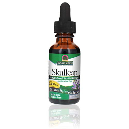 Nature's Answer Alcohol-Free Skullcap Herb Extract Supplement 1-Fluid Ounce liquid | Natural Calming Supplement | Nervous System Support Nature's Answer Alcohol-Free Skullcap Herb Extract Supplement 1-Fluid Ounce liquid | Natural Calming Supplement | Nervous System Support