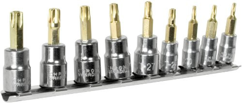 Performance Tool 1955 9-Piece Star Bit Socket Set