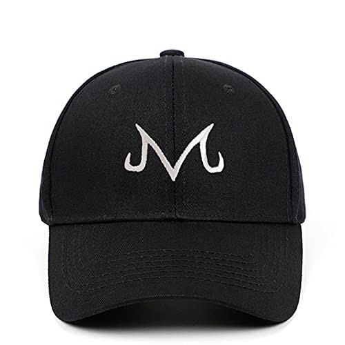 Jialu Majin Buu Snapback Cap Cotton Baseball Cap for Men Women Hip Hop Dad Hat Golf caps -Black-