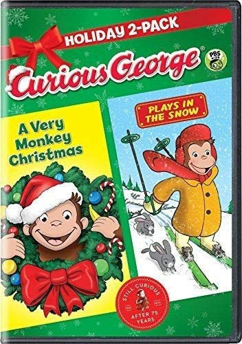 Curious George- Holiday 2-Pack -A Very Monkey Christmas / Plays in the Snow- -DVD-