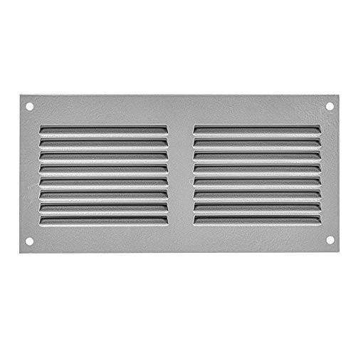 Air Vent Cover Steel Return Air Grilles - for Ceiling and Sidewall - HVAC - with Insect Protection Screen -8x4 inch- Gray-