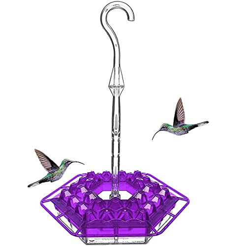 Mary's Sweety Hummingbird Feeder with Perch and Built-in Ant Moat - Easy to Clean- Best Hummingbird Feeders Gift for Family Friends- Suit for Outdoors Hanging- Home- Deck- Patio- Garden-Purple- Mary's Sweety Hummingbird Feeder with Perch and Built-in Ant Moat - Easy to Clean- Best Hummingbird Feeders Gift for Family Friends- Suit for Outdoors Hanging- Home- Deck- Patio- Garden-Purple-