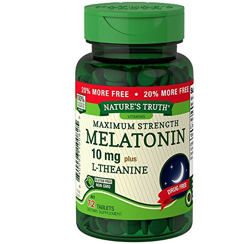 Nature's Truth Maximum Strength Melatonin 10 mg Tablets 72 ea Nature's Truth Maximum Strength Melatonin 10 mg Tablets 72 ea