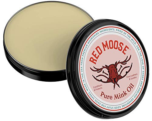 Mink Oil Paste - Waterproof Leather Shoe Protector and Boot Repair - Red Moose