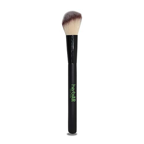 Angled Contour Brush Sculpting Makeup For Face Soft Dense Synthetic Bristles for Contouring Blending Buffing Powder Cream Liquid Cosmetics Herbiar Made In USA