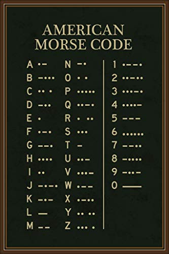 American Morse Code Cool Wall Decor Art Print Poster 12x18