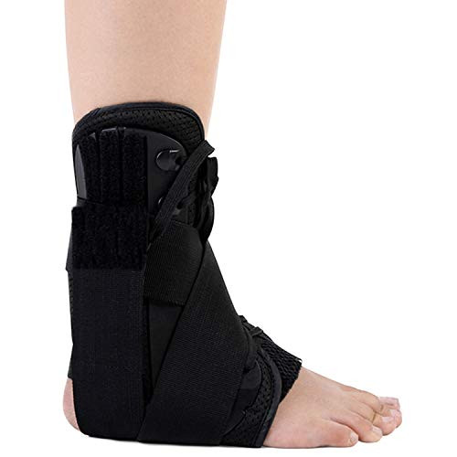 YOYI Ankle Brace for Women  and  Men-Running Ankle Brace-Adjustable Compression Ankle Support for Ankle Sprains-Pain Relief- Sprains-Sports Injuries and Recovery-L-