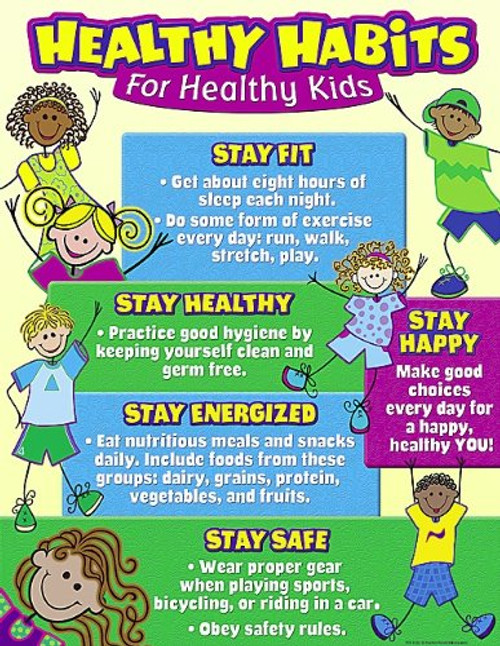 Teacher Created Resources Healthy Habits for Healthy Kids Chart -7736-