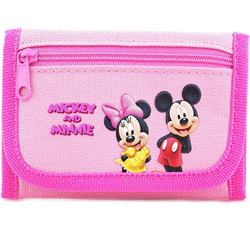 Disney Minnie Mouse Authentic Licensed Trifold Wallet- Pink- Size One Size