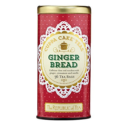 The Republic Of Tea Gingerbread Cuppa Cake Rooibos Red Tea, 36 Tea Bag Tin The Republic Of Tea Gingerbread Cuppa Cake Rooibos Red Tea, 36 Tea Bag Tin