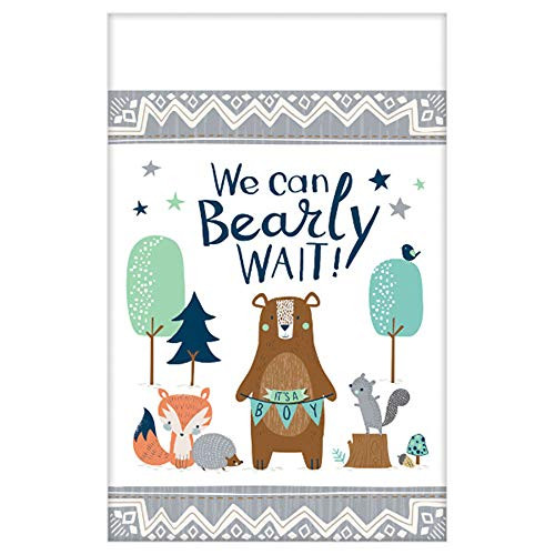 Baby Shower 'We Can Bear-ly Wait' Paper Table Cover (1ct)