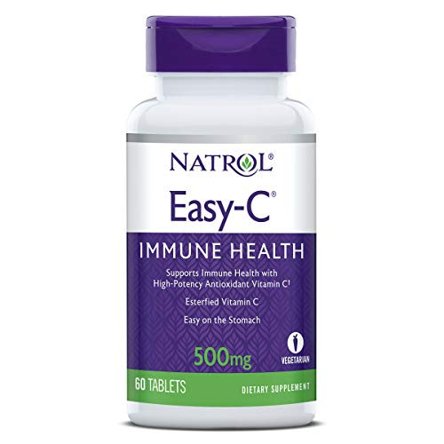 Natrol Easy-C Immune Health- Supports Immune Health with High-Potency Antioxidant Vitamin C- Tablets- 500 mg- 60 Count