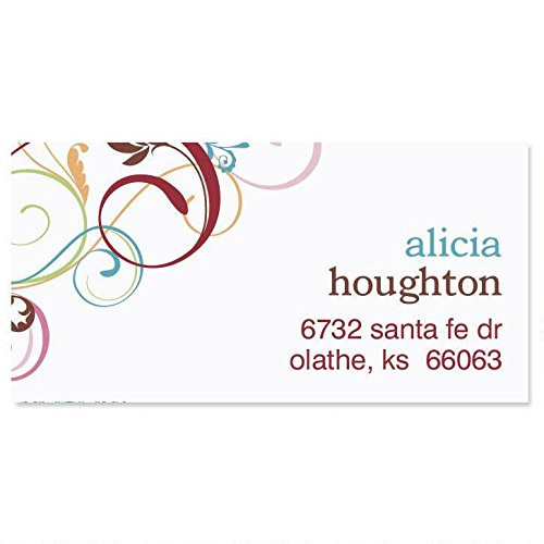 Fantasia Self-Adhesive- Flat-Sheet Border Address Labels