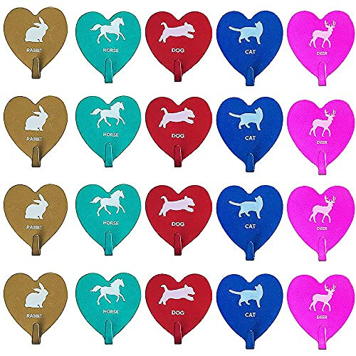 Self Adhesive Metal Hooks for Hanging Heavy Duty- Wall Hooks for Hanging- Wall Hangers Without Nails- Towel Hooks for Bathrooms- -5 Colour- 25 Pack-