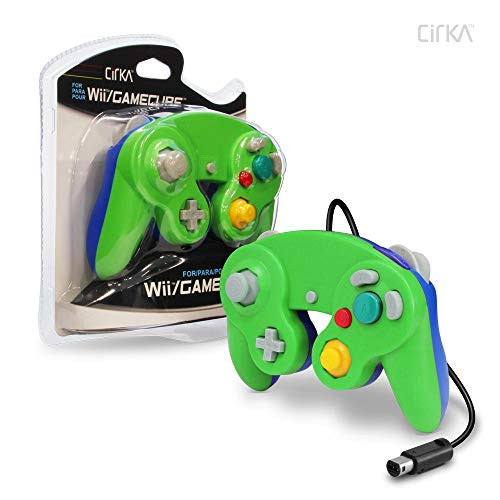 Cirka Wired Controller for Wii/ GameCube -Green/ Blue- - GameCube