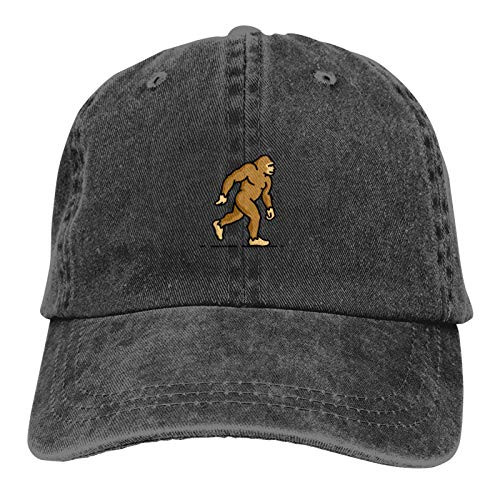 Bigfoot I Believe Vintage Jeans Baseball Cap Classic Cotton Dad Hat Adjustable Plain Cap Black