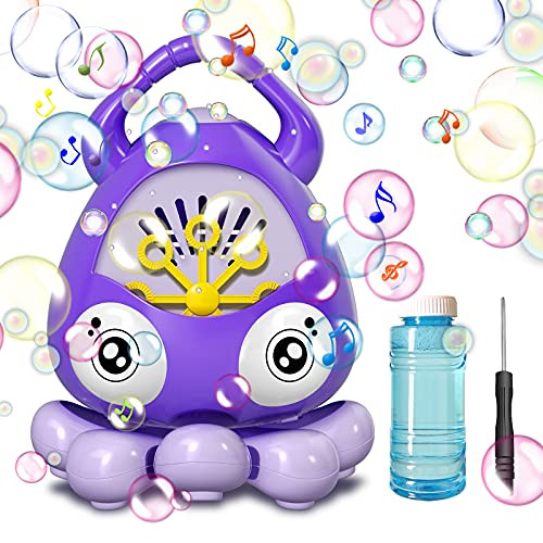 BBdis Bubble Machine?Bubble Blower Bubble Toys 3500PlusBubble Per Minute Portable Music Bubble Machine for Kids Toddlers Boys Girls ?Automatic Bubble Maker with Bubble Solution 100ml