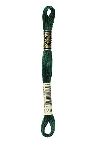 Bulk Buy: DMC Thread Six Strand Embroidery Cotton 8.7 Yards Ultra Very Dark Emerald Green 117-3818 (12-Pack)