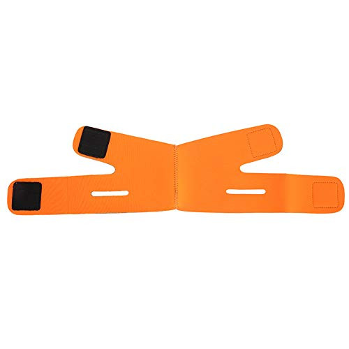Face Lifting Belt Double Chin Reducer Strap- V Line Face Slimming Mask Chin Cheek Lift Up Band Anti Wrinkle Bandage- Anti-Aging Wrap for Face Lift  and  Eliminates Sagging Skin-orange-