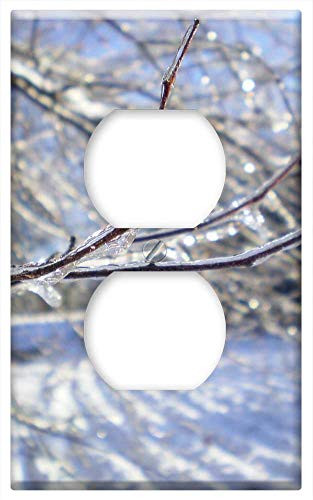 Switch Plate Outlet Cover - Branch Winter Tree Snow Ice Holiday Season