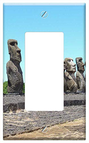 Switch Plate Single Rocker/GFCI - Stone Monuments A Row Of Neat Relic Portrait