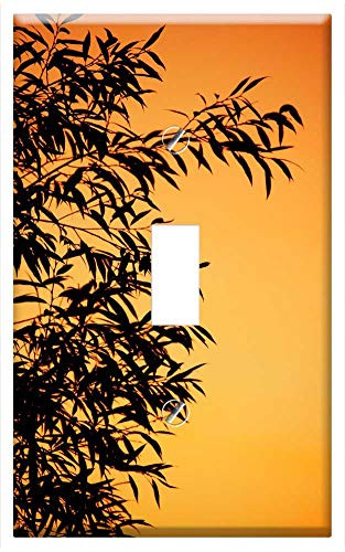 Switch Plate Single Toggle - Background Branch Dusk Evening Leaf Leaves Nature 1