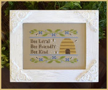 Bee Virtues Cross Stitch Chart