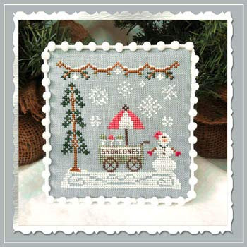 Snow Village 11 - Snow Cone Cart Cross Stitch Chart