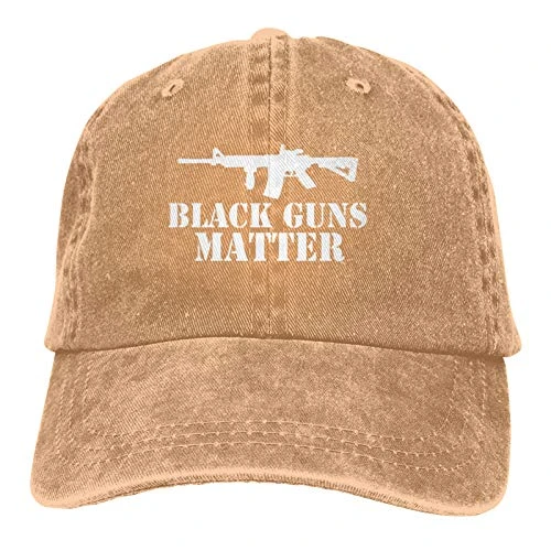 Denim Cap Black Guns Matter Baseball Dad Cap Classic Adjustable Casual Sports Novel for Men Women Hats