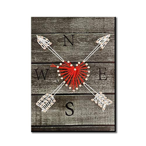 Pattern DIY Nail String Art Kit 3D Drawing Nails Winding Lines Painting Direction