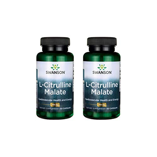 Swanson L-Citrulline Malate 750 mg 60 Caps 2 Pack