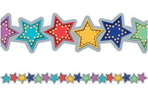 Teacher Created Resources -3495- Marquee Stars Die-Cut Border Trim