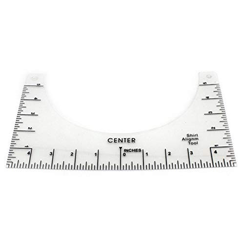 VAHIGCY T-Shirt Alignment Ruler- T-Shirt Ruler Guide for Applying Vinyl and Sublimation Designs On Shirts with Size Chart- T-Shirts Rulers to Center Design -HTV Alignment Tool