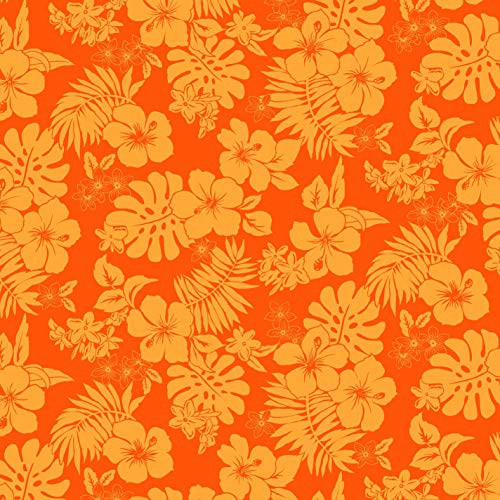 Michael Miller Fabrics Lost in Paradise Hot Tropics- Orange