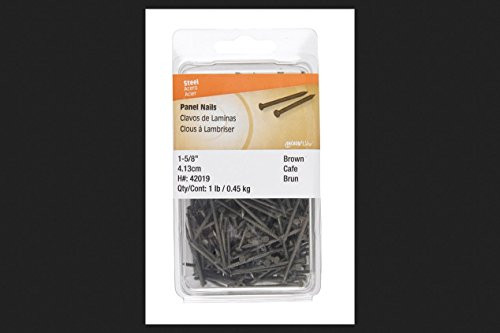 Hillman Panel Nails 1-5/8 inch Brown Clamshell 1 Lb.