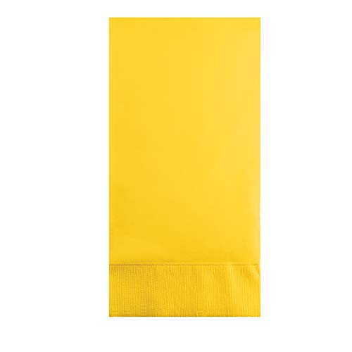 School Bus Yellow Guest Towels- 48 ct