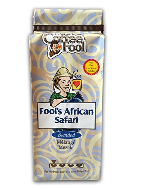 The Coffee Fool Very Fine Grind- Fool's African Safari- 12 Ounce The Coffee Fool Very Fine Grind- Fool's African Safari- 12 Ounce