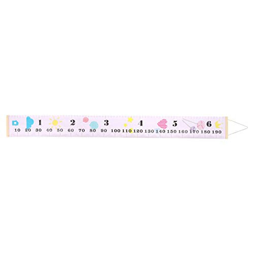 VOSAREA Kids Baby Growth Chart Hanging Ruler Wall Decor Removable Height Measurement Ruler Wall Height Growth Chart Decal for Room Nursery Decorations Heart