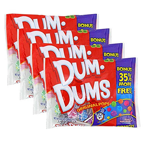 Dum Dums Original Pops - Value Pack -Pack of 4-