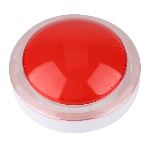 fosa Game Sound Button- 4 Inch 100mm Big Dome 12V LED Illuminated Push Buttons with Microswitch for Arcade Machine Video Games Parts-Red-