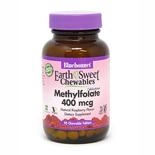 BlueBonnet Earth Sweet Cellular Active Methylfolate 400 mcg Chewable Tablets- 90 Count BlueBonnet Earth Sweet Cellular Active Methylfolate 400 mcg Chewable Tablets- 90 Count