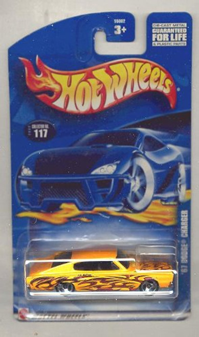 Hot Wheels 2002-117 ORANGE/RED '67 Dodge Charger 1-64 Scale Hot Wheels 2002-117 ORANGE/RED '67 Dodge Charger 1-64 Scale