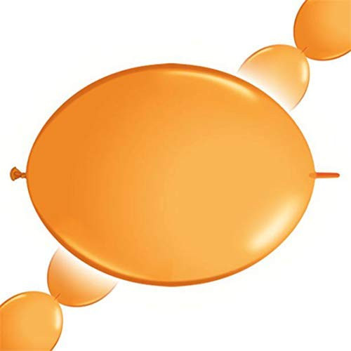 Qualatex 12inch Orange Quicklink Latex Balloons -50ct-