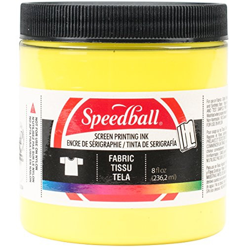 Speedball Fabric Screen Printing Ink- 8-Ounce- Process Yellow